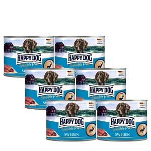 Happy Dog Sensible Pur Sweden Vad színhús konzerv 6x200g